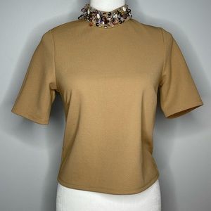 Bejeweled neckline top